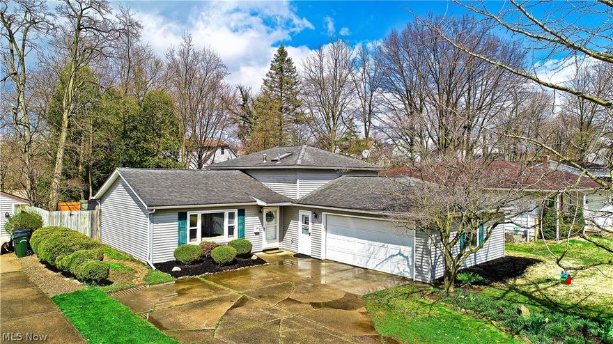 Delightfully different layout in this fresh and functional Split Level offers three spacious bedrooms, hardwood flooring, inviting full bath with skylight for added sunshine, expansive living room adjacent to dinning area and efficient eat-in- kitchen, stainless steel appliances, lots of cabinet and counter top space to prepare family meals, inspiring dinning room, lower level offers  impressive family room, large laundry room, half bath and access to attached two car garage, privacy fenced backyard, large deck and perfectly situated in an established cul-de-sac neighborhood among kept homes where a relaxing river flows,  convenient location close to hospital, shopping, major highways and so much more!