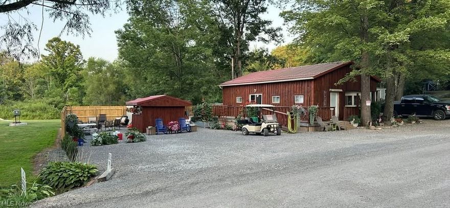 Welcome to Lake Village Campground which offers year round camping. Vintage camper with addition put on in 2015 with many upgrades throughout. This is two sewered lots with public water and public sewer Very hard to find. One lot has camper with addition and other lot has hookups for water, sewer and electric for another camper. I remodeled the entire camper with new waterproof vinyl flooring throughout.  I added a storage shed off the back which holds three-250 gallon water totes for winter water making this a year round retreat. Gazebo recently sided and roofed for a nice shady outdoor cooking area. Two 8x10 sheds as well for additonal storage. Lot has new drainage pipes with cleanouts so parking is never an issue. Put up brand new privacy fence this past fall. This really is a ready for your families summer adventures. Can not be used as a personal residence. New owners must pass background and credit checks. $75/per adult. Dues are $1100/year per lot due in full May 1 every year. The Club House has laundry, showers and a full size indoor pool. Playground, dog area and stocked pond for fishing. Golf carts are allowed. Monthly scheduled activities that include; bus trips, bands, pot luck meals, bingo, and holiday-specific such as hayrides and Breakfast with Santa. Enjoy your own campfires and marshmallow roasts in your private backyard. Pets allowed as well as friends and family too.