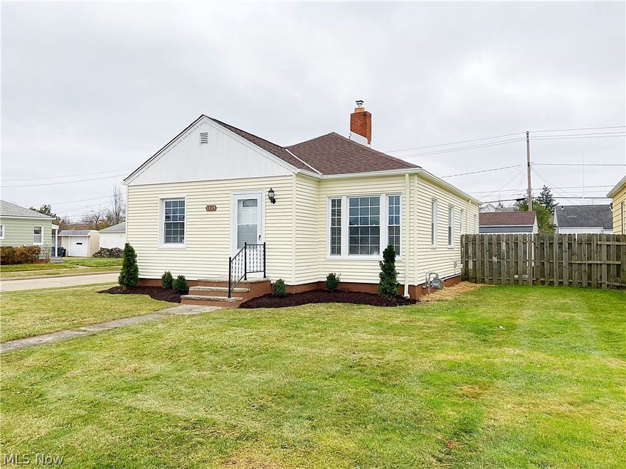 Welcome to this newly updated 3 bedroom 1 bath Parma ranch. Conveniently located off Broadview Rd, and near shops, restaurants, parks, and I480. This home has been renovated with brand new roof, newer windows, updated electrical panel box, newer furnace and vinyl siding . Upon entering the home, you are welcomed into the large living room area, illuminated with natural light coming in from great bay window. Notice the new flooring and fresh paint all around the house. Off the living room you are welcomed into the kitchen area, which features brand new appliances, new countertops, and beautiful white cabinets. Next, you will also find 3 spacious and new carpeted bedrooms and 1 full bathroom. Bath has been renovated with brand new vanity, light fixture, and floors. You will also find a spacious linen closet as well as a laundry area ready with washer and dryer hook-ups, along with an area for furnace and hot water tank. In the backyard you will find a large 2 car detached garage complete