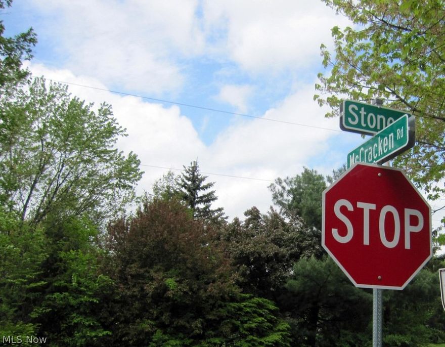 You'll love this 5+ acre partly wooded parcel of land in the City of Hudson. This is a peaceful parcel in a rural setting, yet close in proximity to all of Hudson's fine amenities including the downtown shopping and restaurant scene. This property is ready for your dream home to be built on it. There are plenty of building site options to place your wonderful new home in a variety of locations that take advantage of beautiful mature tree vistas that currently exist on this fairly level property. Half of this property is partially wooded with quite a few established trees and the other half is completely wooded adjacent to a luxury home development. Being that this parcel is not in a planned development it is not subject to exhausting rules, regulations and fees. This parcel offers 171' of frontage and is 1294' deep. There is an existing water well on property, however there is an opportunity to tie into public water and sewer. There is an available connection through Portage County Sewer District. This property is directly across from where Stone and McCracken Roads intersect. There is a rare and excellent opportunity to take advantage of one of the few open parcels existing within award winning City of Hudson School District. Please come view this 5+ acre oasis! Or call for more details.