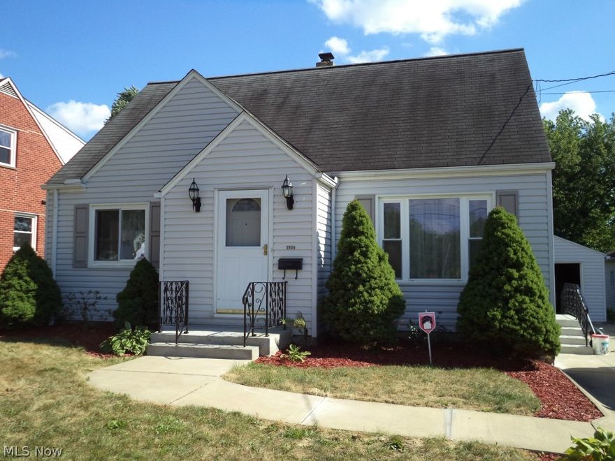 Updated 3 bedroom cape (1248 sq ft)- excellent condition. Fully insulated, lovely hardwood floors under carpet, walk in closet in master bedroom. Lots of storage. Lovely yard. Garage & concrete driveway.