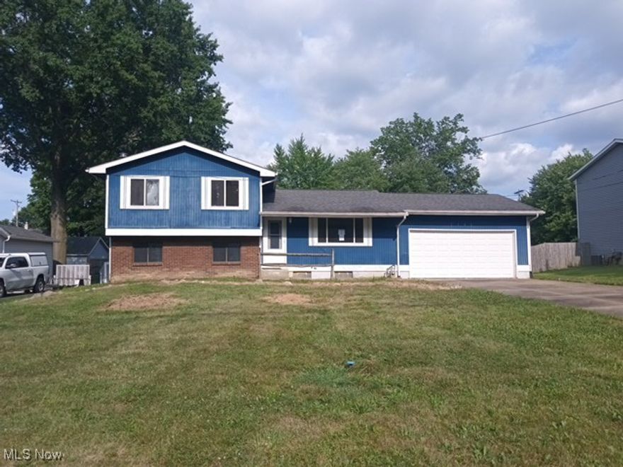 Spacious 4 Level Split built about 1972 w 1186 Sq. Ft., 3 bedroom, 1 Upper Level full Bath and 1 Lower Level 1/2 Bath, Kitchen, Dining Room, Enclosed Rear Porch, Family Room with Wood Burning Stove. High Efficiency Gas Forced Air Furnace w Central Air, Attached 2 car garage w Opener. The Seller is selling this property in “AS IS” condition. Seller nor its representatives make no representations or warranties regarding the property. Equal housing opportunity. UI Uninsurable per HUD Appraisal.