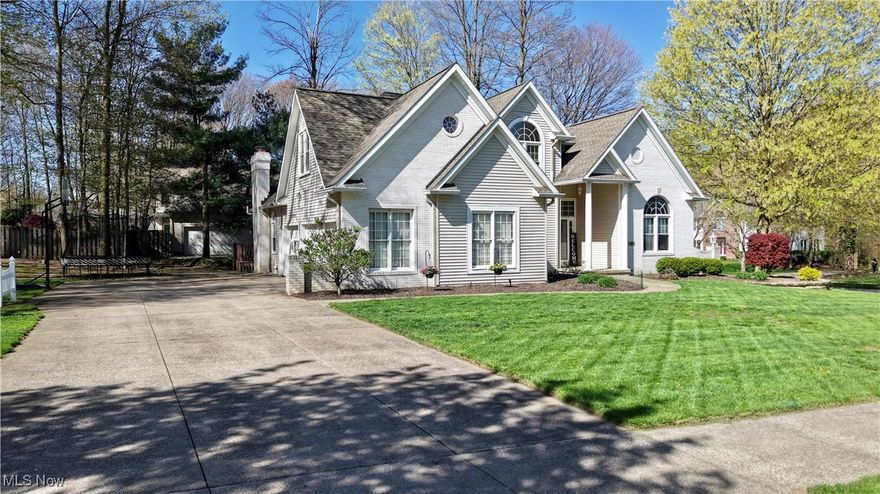Welcome home to the neighborhood of High Hampton! This two-story offer five bedrooms, and two and half bathrooms. High ceilings and windows throughout which allows for natural light to shine through. As you come through the two-story foyer it leads you to the living room/office (or could be formal dining room) and large eat in kitchen. The kitchen has a large island, abundance of oak cabinetry for storage, wall oven, built in desk. Kitchen is open to the great room which includes a gas fireplace, skylights and sliding doors that lead to the fabulous outside deck. There is a half bath and laundry room off of the kitchen. First floor master suite has a large walk-in closet, updated with tile shower, and plumbed for a tub. There are four additional bedrooms on the second floor and a full bathroom. The unfinished basement is plumbed for another bath, has plenty of storage space, room for work out area etc. Attached three-car garage. New water softener, radon is installed. Ready to move right in!