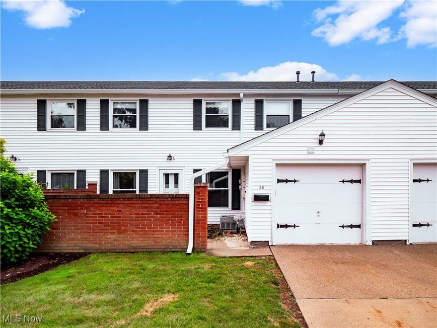 Welcome to this private and conveniently located condo in the desirable Concord Commons community! Nestled on a quiet dead-end street, this charming unit offers privacy and peace while being just minutes from all that Mentor has to offer—top-rated schools, restaurants, shopping, parks, medical facilities, and easy highway access. Step inside to a front patio and grassy front yard, perfect for relaxing or entertaining. This spacious home features 3 bedrooms, 1.5 baths, and a 1-car attached garage. The first floor boasts an open-concept layout with a bright kitchen, dining, and living area, along with convenient first-floor laundry and a half bath. Upstairs, you'll find three generously sized bedrooms and a full bath. While the home may need a few cosmetic updates, the layout and location are unbeatable. Plus, enjoy summer days at the community pool—just in time for the season! Don't miss out on this rare opportunity to own in one of Mentor’s most convenient locations. Schedule your showing today!