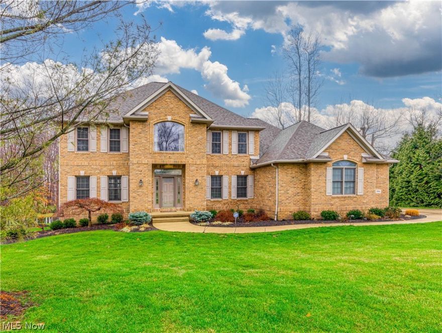 Impressive 4-bedroom 4 bath Custom Built Colonial. The first floor boasts a 2-story foyer, trey ceilings and wood flooring in newly updated dining room, spacious eat-in kitchen that includes quartz countertops and all new appliances plus a fabulous view of the pond, family room with gas fireplace and French doors that open to formal living room, first floor laundry and first floor office.  Double doors open to a spacious master bedroom with a huge walk-in closet and ensuite bath that includes a soaking tub and tiled shower. Three other sizeable bedrooms, loads of closet space and loft area completes the second floor.  The finished walkout basement opens to the magnificent fenced in yard and access to pond. The 3 car garage is a definite plus. You also have access to the community pool, club house and tennis courts. Doors are 6 panel solid wood. Closet doors replaced. Lots of lighting updates. HVAC (2021), roof (2020), widened driveway (2022), hot water tank (2021), plus recent updates