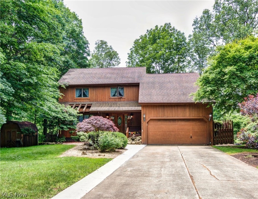 You Won’t Find A View Like This Anywhere Else In Mentor! Nature lovers can relax on either of two expansive back decks that overlook 13+ acres of private, maintenance-free, wooded green space that will never be disturbed. Or enjoy sunsets from the convenience of your dining room table. This one-owner Colonial, situated on a private cul-de-sac, boasts 3 bedrooms, including a large 17’ x 13’ Master Suite, 2.5 baths and a partially finished, walk-out basement. Kitchen and dining areas open to a welcoming family room with a statement brick fireplace wall. Updates include a newly installed walk-in shower, front steps and walkway with railings, water heater 2018, main level laminate flooring, newer roof and gas stove with convention/convection oven. Sellers are even offering a home warranty from America’s Preferred for extra assurance. You’ll feel like you’re living in a tree house in the woods, yet you’ll be close to all of the great amenities that Mentor has to offer! Structural integrity