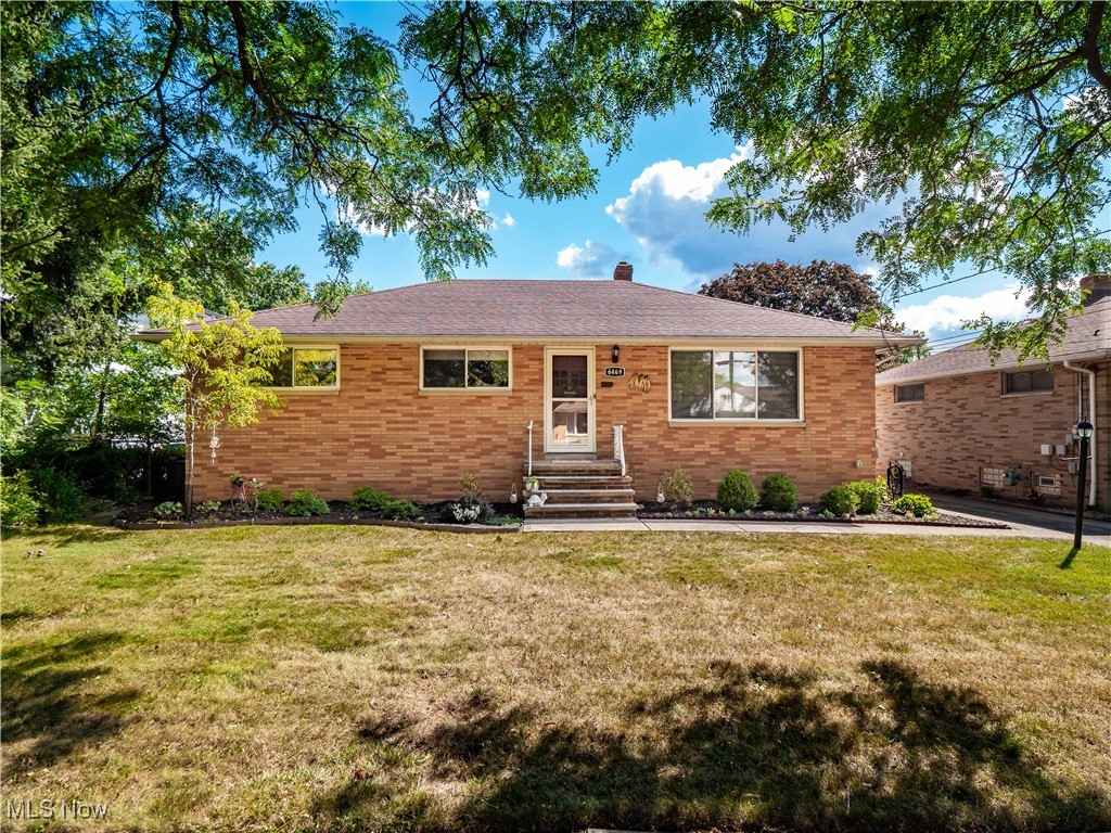 Welcome to this well cared for all brick ranch in Parma Heights offering 3 bedrooms, 2.5 bathrooms, and over 1300 sq ft of comfortable living space plus a finished basement. Ideally situated near shopping, dining, parks, and major highways, this home offers everyday convenience and an easy lifestyle. Step inside to a bright and inviting family room with a large picture window that fills the space with natural light. The kitchen features ample cabinetry and all appliances are included. Enjoy casual meals in the breakfast nook or gather in the larger dining room for family dinners or entertaining. All bedrooms are generously sized with plenty of closet space. The main bathroom and half bathroom complete the main level. The basement offers even more flexibility with a rec room, glass block windows for natural light, a full bathroom, a workshop with extra cabinetry, and a laundry area with utility sink. Outside, the paver patio provides the perfect spot for seating and grilling, complete with an awning for added comfort. In the rear of the fenced in backyard, there is a 2.5 car garage and another patio for more outdoor enjoyment. This move-in ready home offers neutral décor, solid updates, and a fantastic location close to everything Parma Heights has to offer. Come see today!