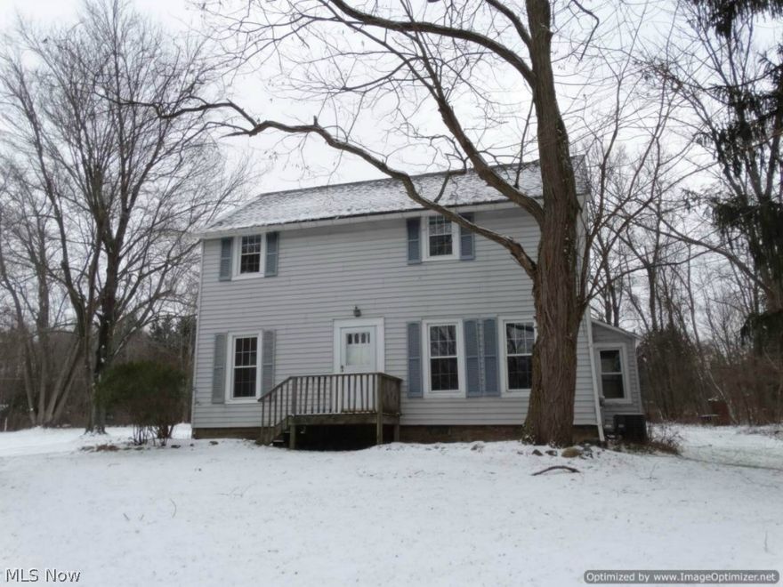 For Rent....4 Bedroom Farmhouse on 1.5 acre. One-year lease option....no pets, no smoking. Tenant pays utilities. Security deposit $1,500. Immediate occupancy. This home includes open Kitchen with lots of counter space & cabinetry, breakfast bar. All appliances including washer & dryer. First level also includes large Family Room with recessed lighting and Formal Living & Dining Rooms with arched doorways. 4 Bedrooms up. 2 full Baths.  Newer furnace, central air and vinyl windows & siding. Partially covered deck with privacy fence. 3-car detached garage. Minutes to freeway, shopping & more. Building card says year built 1940, but is much older.