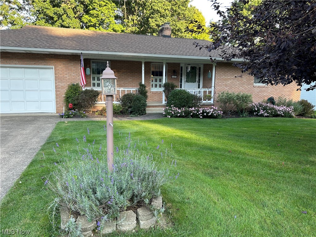 Well maintained ranch house in River Park Estates, Munroe Falls. As you walk into the foyer of the home you are greeted with a beautiful slate tile flooring. To the right hand side of the home are two large sized bedrooms with hardwood floors and ample closet space in both. Between the bedrooms is a large bathroom that is 12 feet in length that has a separate shower, along with a tub and another shower. As walk to the left of the home you are greeted with a large living room space with a gas burning fire place, beautiful white shutters that cove the bottom of the windows and built-ins. Behind the living room is large dining room with ample seating for your holiday get togethers. Next to the dining area is a large kitchen with an island and so many cupboards for storing all of your items. Next to the kitchen is an eat in area with a window overlooking the back beautiful back yard, followed by a half bathroom and a sunroom with so many windows, perfect for your morning coffee. A door leads to the back decks and a small patio area. In the lower level is yet another kitchen, laundry area, a large carpeted recreational room that is 23 X12 with a fireplace, an office, and an additional bedroom with a large closet. The two car attached garage has hot and cold running water for you to wash you car. This wonderful home is in an area where there are side walks everywhere and a nice family feel. Come and check out this lovely one floor living ranch soon, it won't last long.