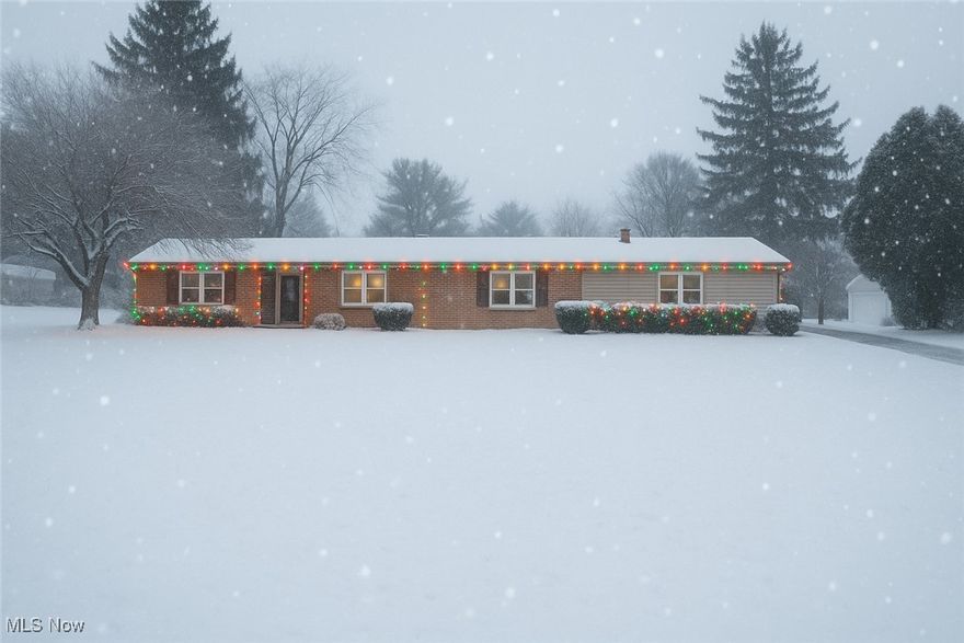 Welcome to this well-maintained 2-bedroom, 1-bath brick ranch perfectly situated on a beautiful 1-acre lot in Lake Township. This home combines classic charm with thoughtful updates and modern conveniences throughout. Step inside to find an updated kitchen featuring cherry cabinetry, granite countertops, and a stunning copper sink — the perfect blend of warmth and style. The spacious living areas offer comfort and natural light, making it easy to feel right at home. Key updates include vinyl windows (2015), updated electrical system (2008), a whole-house water filtration system (2013), new well pump (2013), and a newer hot water heater (approximately 5 years old). The aerator motor for the septic system was replaced in 2024, providing peace of mind for years to come. Enjoy the outdoors on your fenced-in acre — ideal for pets, play, or gardening. Car enthusiasts and hobbyists will love the heated 2-car garage plus an additional garage with a loft for storage or workspace. This North Canton gem offers space, updates, and a country feel with convenient access to local amenities. Don’t miss the opportunity to make this your next home!