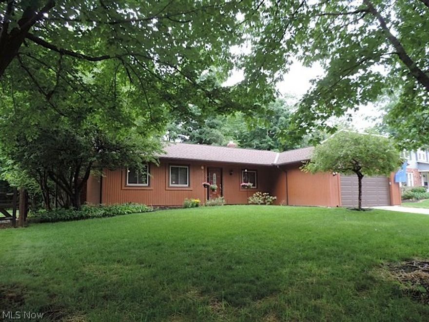 Fabulous sprawling ranch, updated in today's decor. Large dramatic dining room opens to beautiful family room with fireplace wall and sliding doors to deck & lush lot, both rooms w/vaulted ceilings. Family room also opens to stunning spacious kitchen with granite, stainless appliances and an eating area. First floor laundry. Master with private bath. Large basement. Tons of closets & storage. Wonderful private yard & landscaping. Recently replaced windows! Two car attached garage. Home Warranty. In sought after area of Solon with award winning schools. Minutes from freeway. Close to​​‌​​​​‌​‌​​​‌‌​​​‌‌‌​​‌​​‌‌​​​​ shopping.