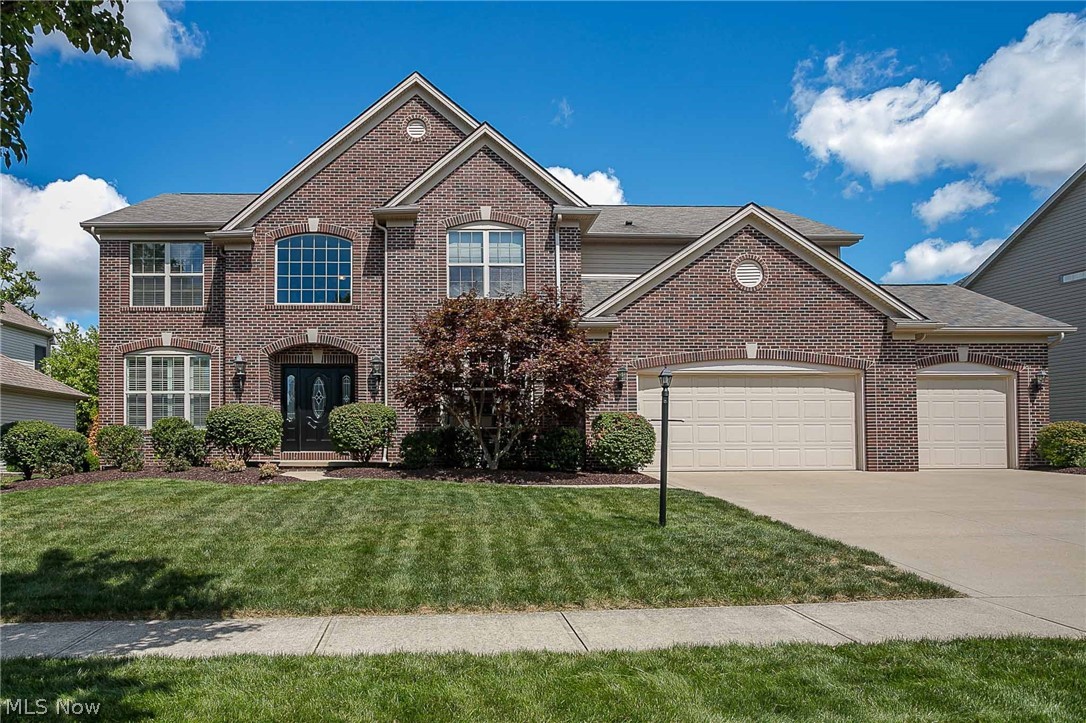 Welcome Home to 20582 Donegal Lane, a classic brick front Colonial with 5 bedrooms, 4 full bathrooms, finished basement & 3 car garage nestled in prestigious Waterford Crossing. Lovely 2 story foyer, flanked by a formal den w/ plantation shutters & French doors and the delightful dining room w/ custom curtains & elegant wallpaper(2016); both rooms boast updated Travertine flooring(2016). Impressive great room w/ soaring ceilings, wall of windows and refaced marble fireplace(2016); opening to the expansive gourmet eat-in kitchen, complete with center island w/ seating, granite countertops, an abundance of cabinetry, new Bosch appliances(2018), beautiful backsplash, planning desk, butler's pantry & large dining area that leads out to the back patio. A convenient full bath & 5th bedroom/office complete the main level. Upstairs you will find 4 generous bedrooms, convenient laundry room & 2 full bathrooms. The master suite provides two walk-in closets & vaulted bath w/ double sink vanity, s
