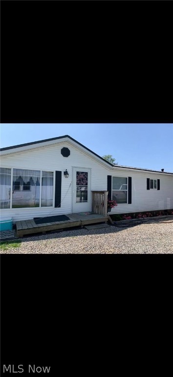 This house is move-in ready! Why pay rent when you can INVEST in your own home? This is what you have been looking for. Easy living in this manufactured modular home on its own lot. With over 1600 sq. ft. there is room for everyone! You will love the yard complete with a nice outbuilding for storage. This home is clean and ready to move in. The roof was replaced in 2019. Located in the quiet little town of Miltonsburg you are only 8 miles from Woodsfield. Are you just starting out? Maybe you are scaling down? This is your house. The pool and hot tub do not stay. The seller is retaining all mineral rights. Better hurry! Won't last long.