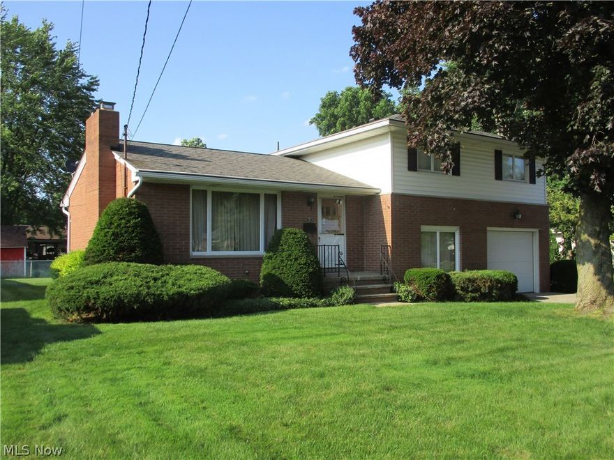 Very nice one owner custom built split level home. The home features 3 bedrooms, 1.5 baths, dining room, living room, kitchen, family room, 1st floor laundry room and a basement. Gas heat, central air and all appliances stay. There is a large 1 car attached garage and a 2.5 car detached garage! This home has been well cared for. Easy access to highways and immediate possession.