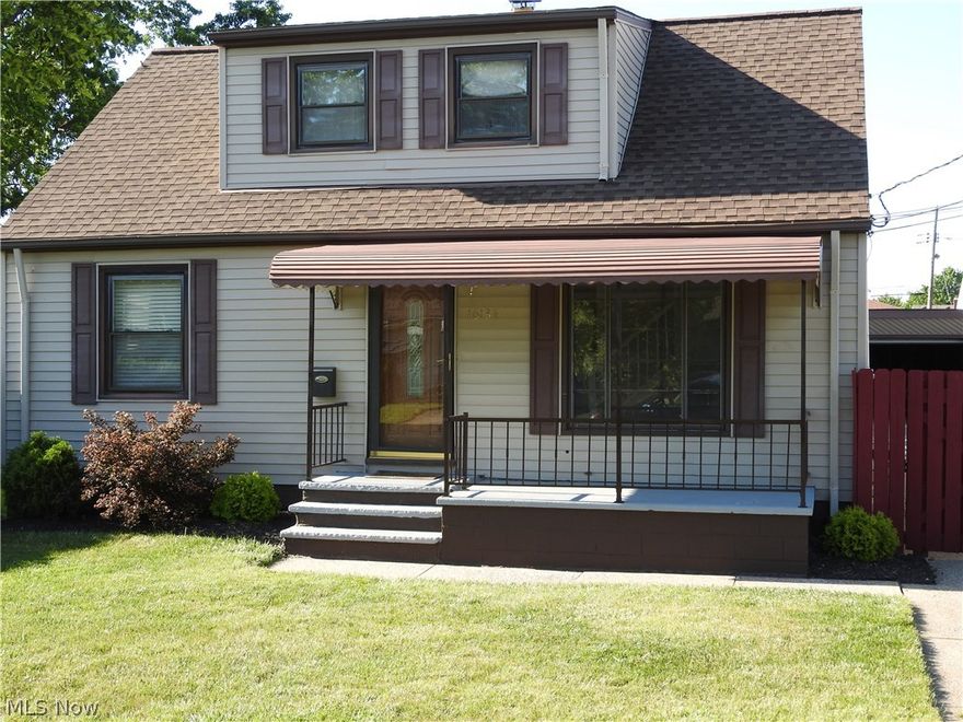 Classic Brook Park Cape with some nice updates and extra square feet * Large addition adds a 1st floor family room and big formal dining room * Updated kitchen, bathroom, roof, electric panel, HWT, flooring, paint * 2016 new air conditioning, 2015 clothes dryer * 2 car garage * 100% fenced yard * huge deck * finished rec room with bar and lav * covered front porch *all appliances stay