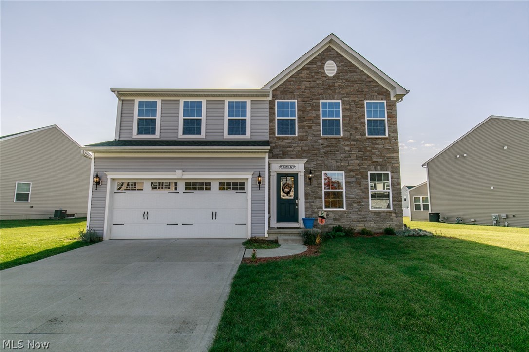 WELCOME to this beautiful Colonial home located in Brimfield's Cranberry Creek! Step inside and take a look at the office space, which will make a perfect spot to work from your new home! The kitchen has stunning granite countertops to accent the custom black cabinets and stainless steel appliances. Do not miss the charming island that looks over the kitchen and morning room! The morning room offers a ton of natural light, which is the ideal spot to sip on your morning coffee overlooking your nicely sized fenced in back yard. The open concept kitchen looks out over the spacious living room. The cute mudroom has an attractive bench to set your stuff off after you arrive home from a long day. Four nicely sized bedrooms, the master bedroom has remarkable hardwood floors and a large walk in closet. Finally this home offers a finished basement to make into your recreational or playroom! This one will NOT LAST!