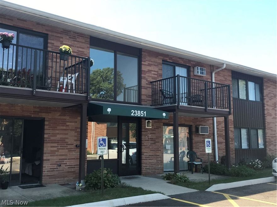 A wonderful opportunity for low maintenance living or potential investment property. This two bedroom, second floor unit offers great balcony views of the open common area of the subdivision. Each building offers laundry facilities and mailboxes are conveniently located near the Northwood entrance. The complex has a small playground and in ground pool for resident’s enjoyment. The parking lots have recently been repaved and marked for assigned parking. Garage space may be available for an additional cost and visitor parking spaces are located throughout the complex. This particular unit has a living and dining area, galley kitchen with all appliances, two bedrooms and full bath. The owner pays for electric only. Tenants currently occupy the property, but can vacate prior to transfer of title. Cosmetic improvements are needed, such as painting and carpet replacement, which are reflected in the pricing of the property. Schedule a showing to view this affordable opportunity!