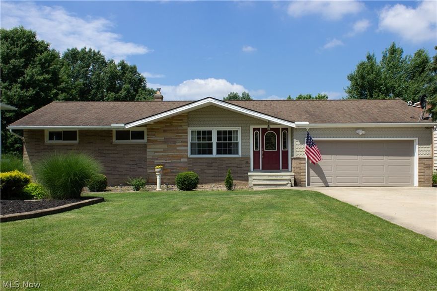 A Beautiful ranch home sitting on 1.07 acres of land.  This is a great property for homeowners looking for rural living without giving up the luxuries of suburban life.  Upon entering the 3-bedroom, 2.5 bath home, you will be greeted by a large family room that connects to a dining/kitchen area that overlooks the properties deep lot. Large windows and sliding glass doors bring ample light into the living spaces.  Head down the hallway to 3 first floor bedrooms and full bath. Each of the bedrooms has hardwood floors if you prefer to remove the carpet. Head the other direction, and you will find another half bath and a bonus room that can act as an entertainment room or office. The basement features another bedroom, full bath, and an entertainment area complete with a kitchenette. The home also includes a 20'x16' storage shed. The home was meticulously maintained over the years. If something needed attention, the owner was quick to address it. Improvements that were made include basement