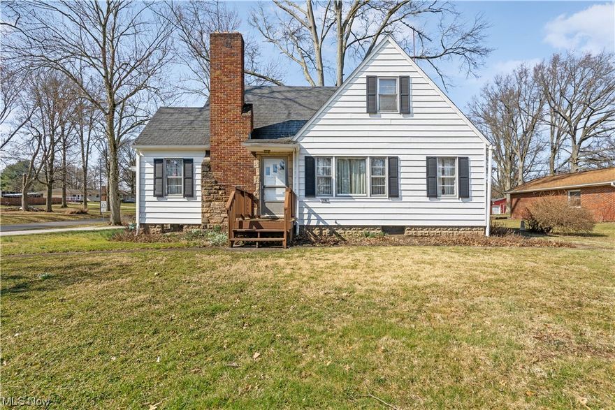 Located in Coventry LSD, this charming Cape Cod home features four spacious bedrooms, including a first-floor bedroom and 1.5 baths, with tons of space. The home's interior boasts a large, sun-filled living room with plenty of natural light, perfect for relaxing or entertaining guests. The dining room is adjacent to the living room and has plenty of space. The kitchen comes with built-in cabinetry, laminate counters, and kitchen appliances. You'll find the 1/2 bath with tile on the walls off of the kitchen. Completing the first floor is a spacious bedroom with ample closet space. Upstairs you'll find three wonderfully sized bedrooms boasting beautiful hardwood flooring. The hall full bath features a single vanity with cabinet space below. The home's exterior features a one-car attached garage space and a breezeway that provides a covered entryway for guests or a protected spot to relax and enjoy the outdoors. This home is situated on a corner lot and offers plenty of privacy, a spaciou