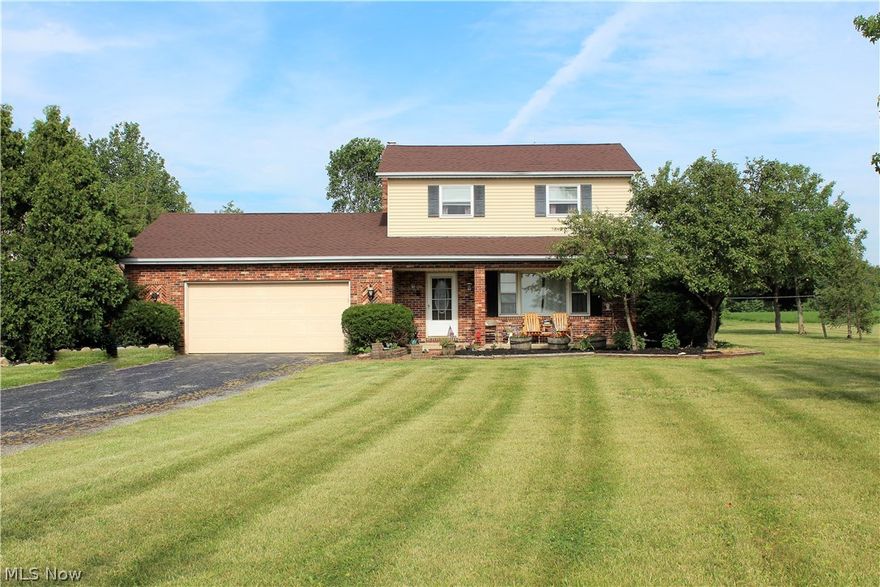 Country living at it's best!  This wonderful home on over a 1 acre lot with inground swimming pool and natural gas is waiting for you to make it your own.  Each room in this home is large and spacious.  On the first floor both a living room and family room, eat in kitchen, half bath, and sun room.  The second floor has three bedrooms and full bathroom.  The basement has all the storage and potential space for what ever you may need.  Outside; a storage shed, inground pool, room to play, and relax.  If you have been looking for a home with a country setting and city amenities, you have found it here at 18701 West Rd.  
*New roof 2017*Sump Pump 2017*Pool liner new 2016* Call to schedule your private showing today!