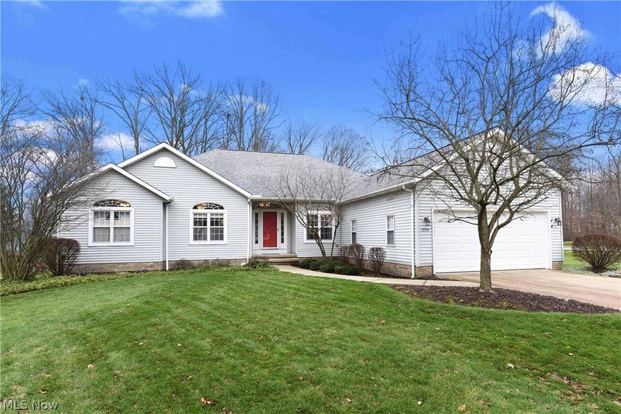 Fantastic one floor living, ranch style home with an open concept floor plan, vaulted ceilings, extra-wide hallways, full basement and partially fenced-in backyard. This property is located in the heart of Twinsburg in highly sought-after Ethan's Green Community and in close proximity to Twinsburg city golf course and shopping areas. Improvements include new garage door (2020), leaf guards (2019), new roof (2018), new composite deck (2017), , updated kitchen (quartz countertops, new sink and new stainless steel appliances in 2016), updated master bathroom (tiled walk-in shower in 2010 and new fixtures in 2016).