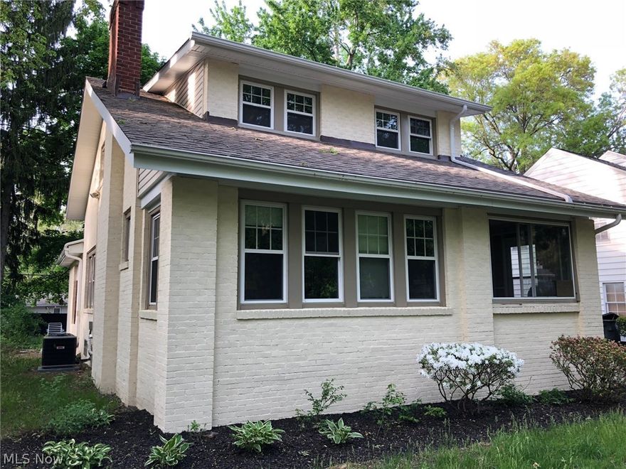 West Akron Cape Cod with 4 bedrooms and 2 1/2 bathrooms. Detached 2-car garage and backyard patio. This has 1926 year charm.