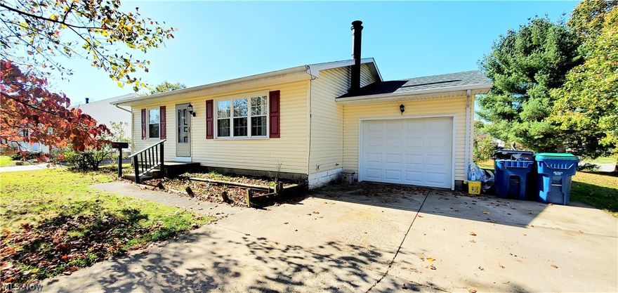 Wow!  Look no further than this well maintained 3 bedroom, 2 full bath ranch in a desirable Hubbard neighborhood!  This home has been nicely redone and move in ready.  Freshly painted and all brand new vinyl floors throughout the main floor and new carpet in the bedrooms. The kitchen and eating area have newer cabinets and doors leading to the deck and fenced in backyard. A cozy living room is right off of the kitchen which features nice large windows to allow natural sunlight in.  Also on the main floor you have 3 ample sized bedrooms and a full  bathroom.  On the lower floor you have a partially finished basement that offers a great sized family room with a wood burning fireplace. A full second bathroom and 2 more bonus rooms that can be another bedroom or office.  A one car attached garage and shed add for even more storage.   Some more newer features include brand new roof and electric updated in 2021.  Newer siding and windows, some new ceiling fans and a newer gutter heater.  Thi