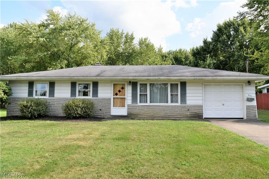 Convenient easy one story living in this meticulously maintained 3 bedroom ranch home. You will be welcomed into a spacious living room that offers plenty of natural light.  The well equip kitchen offers an abundance of storage space.  There is an adjoining dining room to host family dinners.  Three bedrooms and full bath along with a utility room round out the tour of this well cared for home. Enjoy the park like setting with large back yard and mature trees.  Make your appointment today and take the opportunity to make this your new home sweet home.