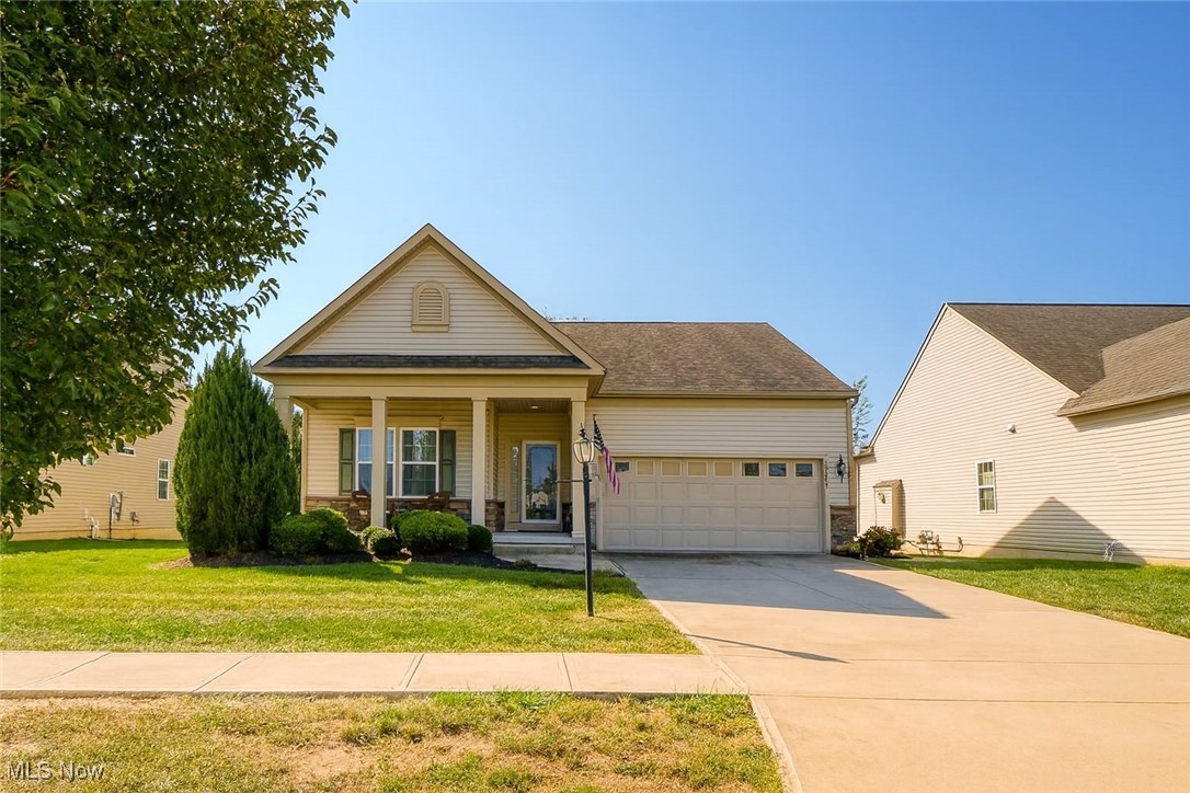 Hard-to-find ranch living in the heart of Avon! Built in 2016 and located in the desirable Orchard Trail community, this beautifully maintained home offers the perfect blend of comfort, style, and convenience.
Step inside to a bright, open-concept floor plan highlighted by rich cherry hardwood floors and custom lighting throughout. Off the foyer, you’ll find a spacious bedroom and full bath, plus a flexible office/bedroom with French doors. The kitchen is a true centerpiece—featuring tall upgraded cabinetry, a built-in hutch, a large center island with seating, and an adjoining morning room that fills the home with natural light.
The primary suite offers extra space with a 4-foot extension, a walk-in closet, and a luxurious en-suite bath with double vanities and a zero-entry walk-in shower.
The full basement provides endless potential for future living space, already plumbed for a full bath and equipped with a new sump pump and battery backup. Outside, enjoy entertaining on the large stamped concrete patio or relaxing on the upgraded front porch.
Additional highlights include:
3 bedrooms, 2 full baths
2-car attached garage
HOA includes landscaping & snow removal
This home offers easy, low-maintenance living in one of Avon’s most sought-after neighborhoods—just minutes from shopping, dining, parks, and award-winning schools.