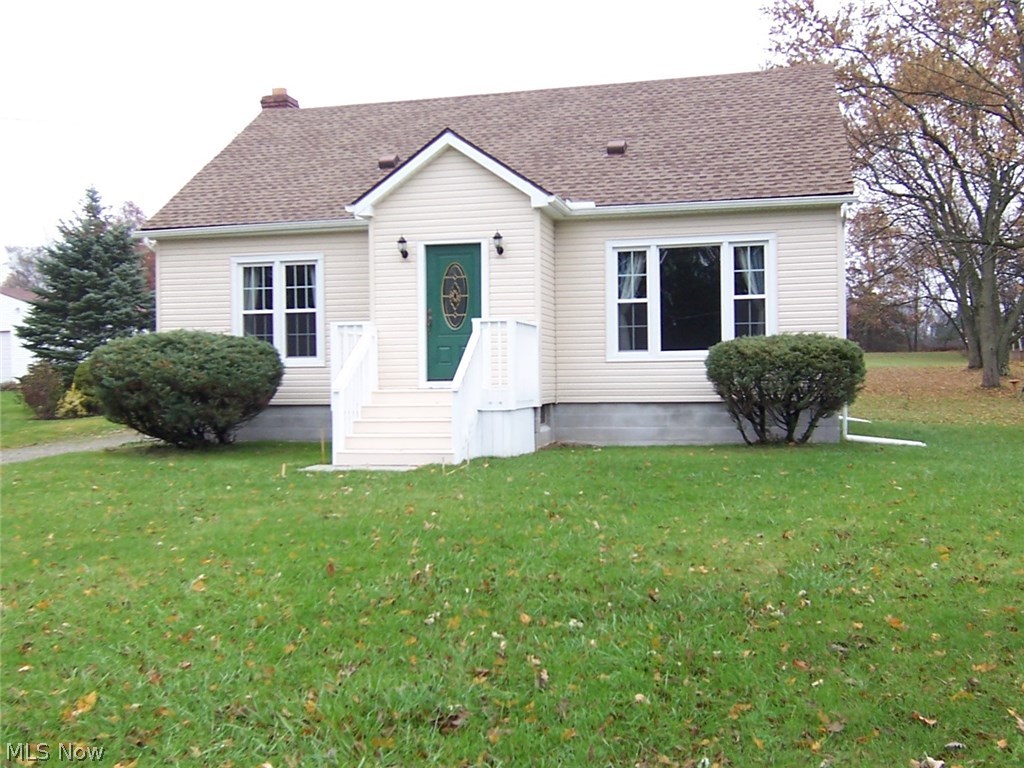 You will fall in love with this beautiful three bedroom Cape located on nearly one acre in Richfield! The beautiful country setting features fruit trees (apple & Pear) in the rear of the lot, as well as grape vines. The property is adjacent to the Eastwood Reserve with easy access to walking trails and catch/release fishing pond. This home has been completely updated. There is new vinyl siding w/insulation in 2017, and in 2008 the roof was replaced w/Timberline 25 year shingles (complete tear-off w/air vents added). The front deck/stairs were added in 2017. In 2014 the furnace and A/C were replaced w/Rudd 95% efficiency. (The average gas bill is $53.00). In 2017 the kitchen was completely updated including ceramic tile floors, sink w/granite counters, cabinets, D/W, plumbing and electric. The bathroom was also updated (2017) w/a Schrock vanity w/granite counter, tub, toilet, as well as the plumbing/electric in 2015. The windows were replaced thru-out with Empire windows in 2013. The w
