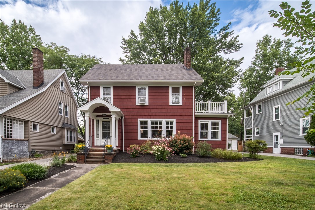 If a delightful residence in Cleveland Heights that effortlessly combines charm with practicality is on your checklist, well, here you go. This spot is perfectly situated within walking distance of the eateries and pubs along Lee Road. Imagine strolling to your favorite restaurants for a yummy dinner or a quick brunch. Outside, the gorgeously landscaped backyard beckons you with its expansive deck. You'll be able to enjoy the outdoors rain or shine with multiple covered porches. Inside, the charm continues with wood floors throughout, exuding that classic appeal. For those who love to entertain, the dining room and sunroom French doors open to the deck, seamlessly blending indoor and outdoor spaces. The details don't end there. The fully finished third floor offers extra space beyond the recorded square footage, perfect for hobbies, work, or relaxation. Meanwhile, the basement's nature stone flooring adds a touch of nature indoors. The space also holds a cool kitchenette, full bathroom