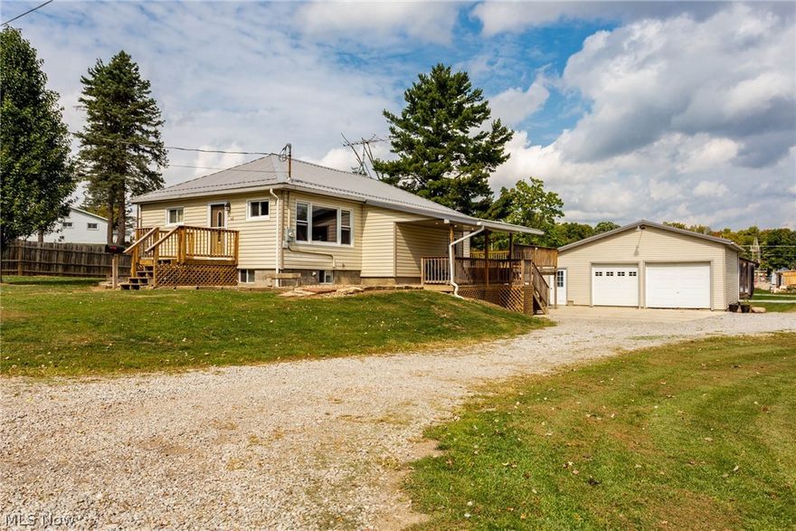 If you are looking for a ranch home with large yard and over-sized garage this is the home for you!  Located on a dead end street 48 W Washburn has many features including new metal roof in 2020, replacement doors and windows throughout, updated 200 amp service, concrete pad in 2018, large wood deck in 2016. The floor plan is nicely laid out with a large eat in kitchen, this home also boasts a walk out basement! The basement brings many options for storage, work area, and the possibility of extra living space if the next owner so chooses. The new concrete area provides a large parking and entertainment area.  Enjoy the wood deck that overlooks the back yard when you are in need of relaxing and entertaining space.  Call to schedule your private showing today!