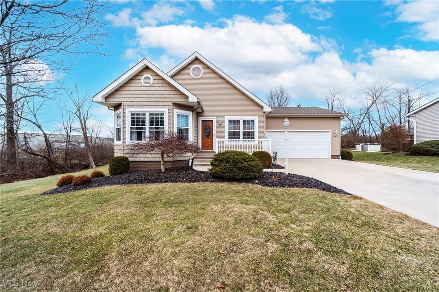 Charming Ranch in Marlington Schools located at the end of a quiet cul-de-sac! With 3 bedrooms and 2 full bathrooms this home offers comfortable living with thoughtful details throughout. Step into the spacious, open kitchen with a dining area, perfect for entertaining. The master suite features a full bath with tub, double vanity, and a separate shower for added convenience. This home boasts beautiful oak cabinets, doors, and trim, all of which will stay with the buyers. Enjoy the ease of first-floor laundry, and take advantage of ample storage with a full basement featuring 8-inch poured concrete walls. Major updates include Window World windows (2017) with a lifetime warranty, a roof (2017), and appliances (2016), with a washer and dryer from 2022. TV mounts will also stay!With an attached 2-car garage and plenty of space throughout, this home is a fantastic find in the Marlington School District. This one won’t last long, schedule your private showing today!