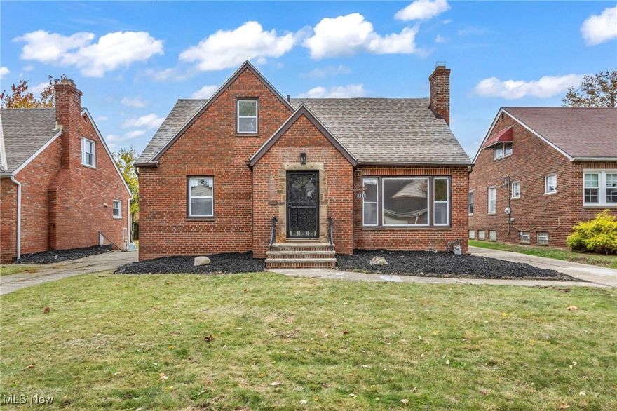 Welcome to this beautifully updated 4-bedroom, 2.5-bath brick bungalow featuring modern finishes throughout! The brand-new kitchen boasts quartz countertops, a stylish quartz backsplash, and new stainless steel stove, dishwasher, and microwave. The primary suite includes its own private bath, while both bathrooms have been completely modernized with fresh, contemporary design. Enjoy luxury vinyl plank flooring throughout, plus major updates including a new furnace, hot water tank, new vinyl windows throughout, new vinyl siding on the garage and sun porch, and a new garage door opener. The partially finished basement offers additional living space and a convenient half bath. Perfectly located near all amenities — this move-in-ready gem is waiting for your furniture and personal touch!