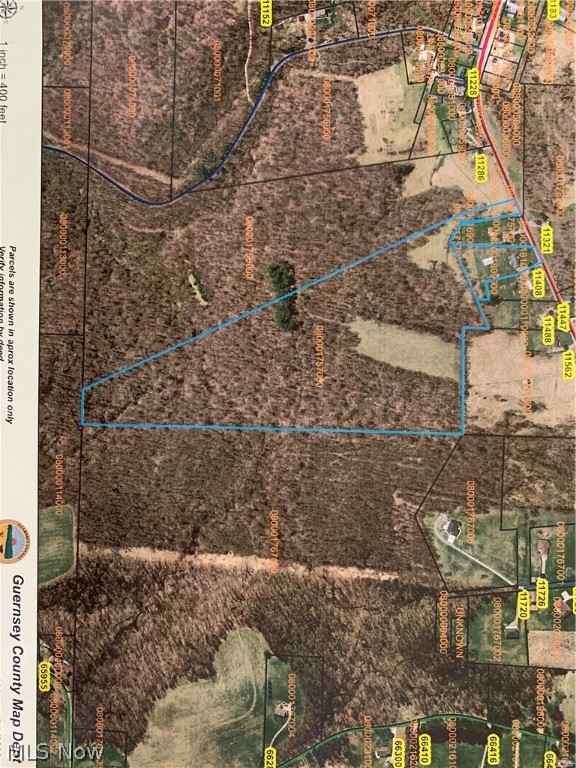 EXCELLENT LOCATION!! This property is located on ST RT 22 in Center East Guernsey School district. Several beautiful building sites here with all utilities available. Part of the land is cleared and partially wooded. There is also a newer pole building on the property. All mineral rights owned by the seller to transfer.
There is an older house on the property which is currently uninhabitable. (mold)