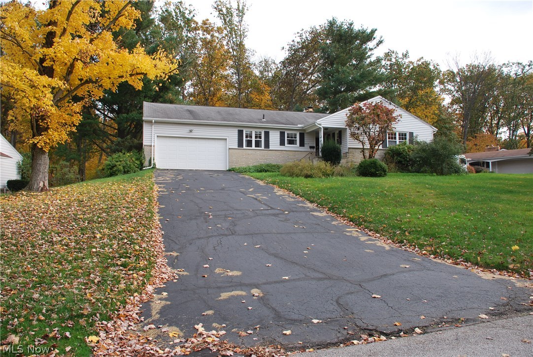 Solid ranch in highly sought area of Akron near the Sand Run Park! 3 bedroom and 3 bathrooms with one of the bathrooms being an en suite to the Master Bedroom! Large yard with 2016 wood 5' high privacy fence that has gate to rear park-like area! 2 car garage with storage and door to rear brick patio. Home has an awesome rear library room that overlooks the rear yard with plenty of windows and a door to the brick patio and private back yard! The Living Room is HUGE with the fireplace and sandstone surround accents this room with LARGE window overlooking the beautiful back yard! The kitchen has a great layout including a peninsula that separates the eating area from the kitchen yet keeps the open concept of kitchen to dining! The large pantry bolsters the high capacity cabinetry. There are REAL hardwood floors throughout that add to this gorgeous home! All bedrooms are in their own area to the side of the home with the garage and library on the opposite end of the home! Huge basement wit
