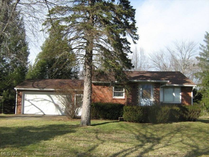 Cozy brick Ranch on .9 acre! Beautiful natural woodwork. There is a stack washer and dryer on first floor, lots of closet and storage space too. Oversized 2 car attached garage with extra storage space and a freezer. There's a small shed in the backyard. Subject to probate court approval.