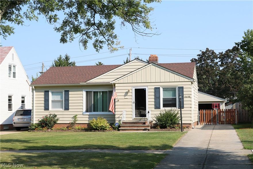This lovely 3 bedroom 1 bath Ranch style home is located less than a block away from the local elementary school. Updates since 2010 include Kitchen Remodel, Wood floors in the dining room, water-proofing in basement, updated/finished 1/2 of the basement area, A new wood fence, new roof and gutters 2014, a New hot water tank 2016. The Home also boasts a wonderful fenced in back yard fit for summer BBQ, and Yes, the playset Is included!