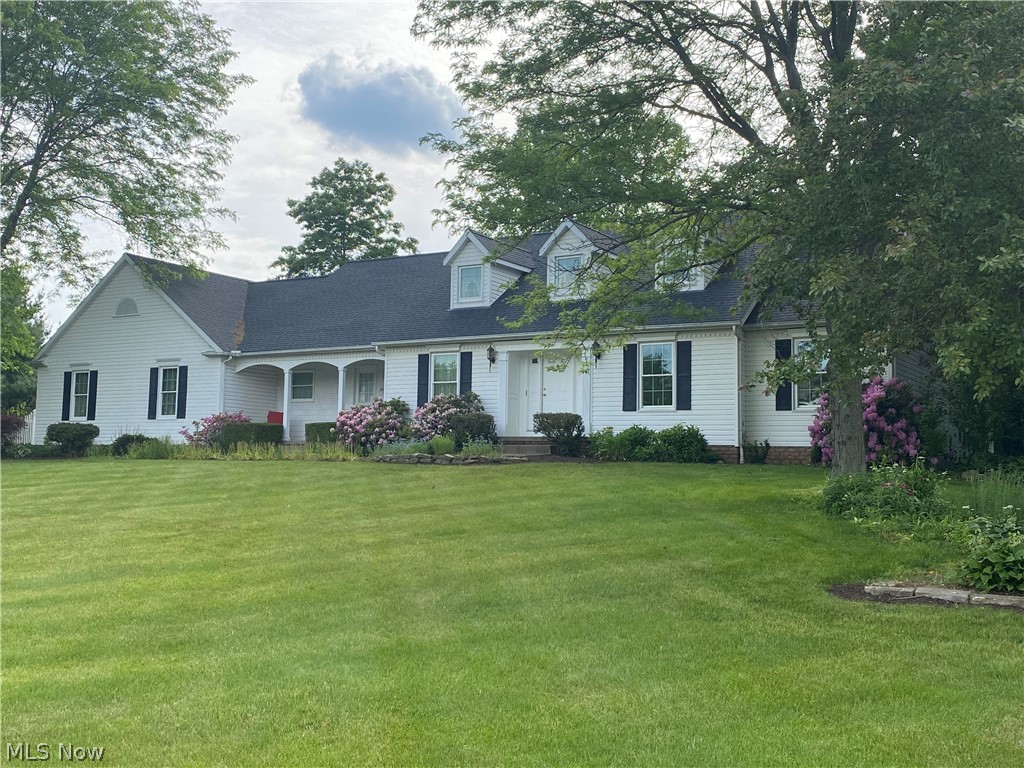 The distinquished Longmeadow Estates offers this solid stately 3 bedroom 2 full bath ranch custom built by American Spirit Homes. The main floor is 2226 sq ft, handy attached 3-car garage(23'x29"), and long concrete drive are just a few nice features. Plus 12-course basement (29'x62'), already plumbed for 3rd bathroom, is ready for your own home ideas. Brazilian Cherry Wood foyer entrance views a two-sided brick fireplace. A windowed sun room on other side of fireplace could also make a nice office, library, and/or playroom. Skylights and vaulted ceilings are in all the right places. You will love the abundant kitchen counter space and easily view family room fireplace and private backyard landscaping while cooking. Large first-floor laundry with great storage. Master bath provides double sinks, garden tub, shower, and a walk-in closet. Lots of natural light, tall ceilings, 3' wide hallways, new roof 2016, new windows 2020, 150 amp electrical panel, back BBQ patio, brick fire