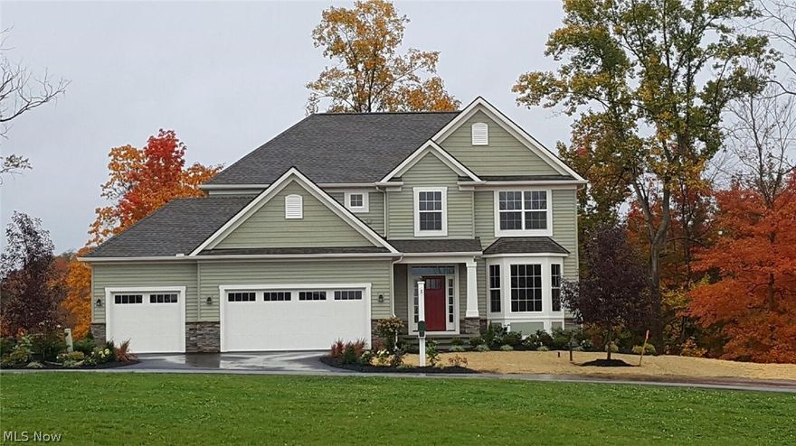 Beautiful Payne and Payne constructed new home in the sought after Canyon Lakes neighborhood in the Kenston School District.  Tastefully appointed in "Pottery Barn" neutral colors, hardwood flooring throughout entire first floor.  Desirable open floor plan for today's modern family features a great room with gas run stone fireplace.  Kitchen features stainless steel Frigidaire Gallery appliances, a large island providing loads of work space as well as counter seating, back deck for easy cookouts or relaxing. First floor also has an office/work space as well as an additional room which can be a library, a formal living room, or a formal dining room...the choice is yours. Full finished walkout basement with huge play rooms as well as a bedroom and full bath.  Four bedrooms up including the Master Suite.  Small dogs are acceptable with pet deposit.  Tenant pays all utilities.  Two months rent required up front.
Owner's require an application with references as well as a recent credit che