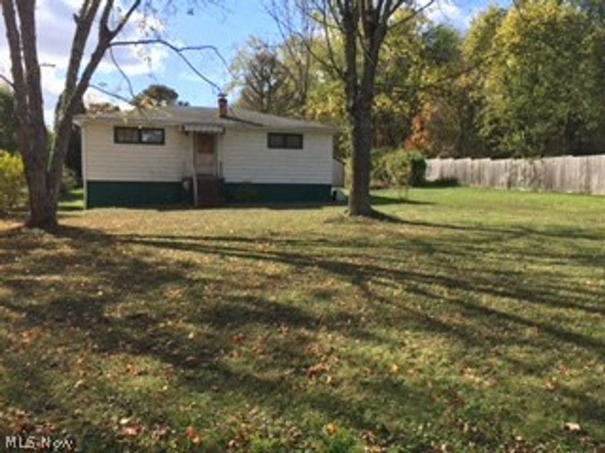 Situated on .68 acre according to tax records. Home has 2 bedrooms, 1 bath, full basement and hardwood floors.