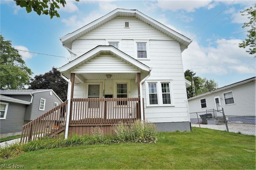 Fantastic opportunity for a 3 bedroom, 1.5 bath with a newer oversized 2 car garage (newly built in 2013) and awesome covered back patio.  Spacious rooms and nice closet space in the bedrooms.  The kitchen has a nice area of cabinets and counterspace in the hallway, which would be a perfect beverage station and there is a convenient powder room on the first floor.   Good workshop space in the basement.  Hot water tank - 2017,   Windows - 2002.  Home warranty is being offered by the seller for the buyer.