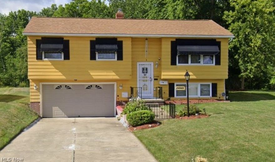 Welcome to this inviting bi-level home located in the heart of Bedford Heights, offering a comfortable and functional layout with 3 generously sized bedrooms and 1.5 bathrooms. This well-maintained property features a 2-car attached garage providing ample parking and storage, along with an enclosed rear porch that adds valuable additional living space that is perfect for enjoying all seasons. Step outside to a huge backyard designed for gatherings, entertaining guests, or simply relaxing in your own private outdoor retreat. The yard is complemented by a convenient storage shed, ideal for tools, lawn equipment, or extra storage needs. Ideally situated near major highways for an easy commute and just minutes from the natural beauty of Forbes Woods, this home offers the perfect balance of comfort, space, and accessibility in a desirable neighborhood.