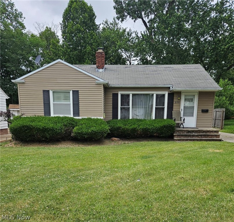 Welcome to 259 Talbot Drive situated in Bedford. This ranch style home features 3 bedrooms and 2 full bathrooms. It has vinyl windows, living room, dining area and kitchen with appliances, washer/dryer. Carpet in the basement was removed to do waterproofing and never replaced. It's in close proximity to major highways, grocery stores, schools and local amenities. This home is move-in ready and ready for its new owner. Seller is offering a 1 year home warranty. With just a little TLC this property will be perfect for any homeowner. Property is being sold AS-IS. Schedule your private showing today!