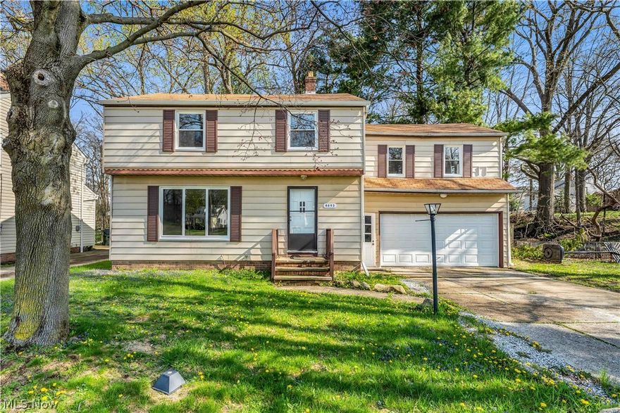 This lovely colonial is the home you’ve always dreamed of! Step inside to find a bright and inviting interior filled with natural light and a spacious, cozy living room, perfect for relaxing or gathering with family and friends. The home features a spacious, fully functional kitchen and dining area that creates an ideal setting for shared meals and entertaining. A convenient half bathroom on the main level is perfect for guests. Upstairs, you’ll find four bedrooms and a full bathroom. The primary bedroom offers abundant natural light, comfort, and a walk-in closet with plenty of storage space. Three additional bedrooms make this home well-suited for larger families. The partially finished basement includes a fireplace, making it ideal for a family room or additional living space, while still offering plenty of room for storage. An attached two-car garage adds convenience and functionality. Located in South Euclid, a welcoming and inclusive community, this home is close to major roads, schools, shopping centers, parks, and recreational areas, an excellent location for everyday living. Your family could be the next to call this beautiful home your own, schedule your showing today!