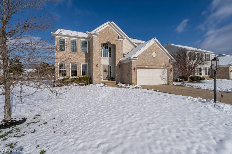 Welcome to Bentley Park! Upon entering, you'll find a 2 story foyer with beautiful hardwood floors that opens to an office and eat in kitchen. A formal dining room and family room with gas fireplace can be found right off the kitchen. Upstairs you will find the primary bedroom with a vaulted ceiling & an attached bath featuring a soaking tub and 2 walk in closets. 3 additional bedrooms and large full bathroom along with a laundry room complete the second floor.
A large unfinished basement is ready for your finishing touches. The backyard has a beautiful new composite deck landing, patio and pergola and the play set will stay with the home. Updates include newer windows, HVAC, hot water tank, sump pump and more. All kitchen appliances are included. You can't beat this location; close to I-90, Avon Commons, Avon Aquatic Facility & Heritage Elementary School. Schedule your showing today!