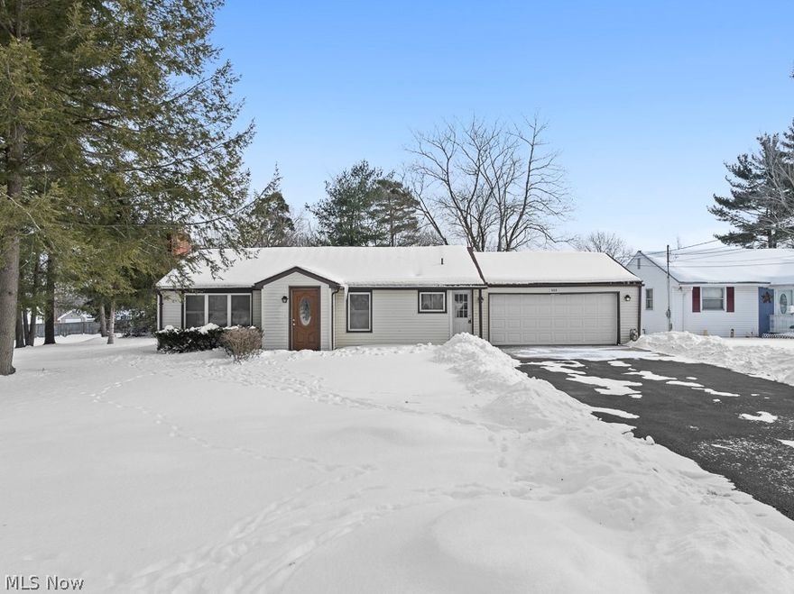 Beautiful brick ranch featuring 3 bedrooms and 1.5 baths. Enjoy a large living room with a cozy fireplace and an open kitchen/dining layout perfect for everyday living or entertaining. The home includes a spacious 2-car garage and offers the charm, comfort, and convenience buyers love in a ranch-style layout.