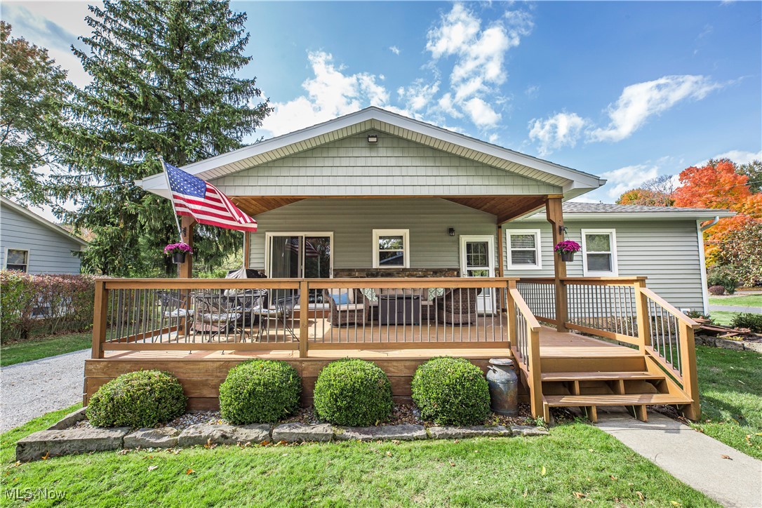 Beautifully maintained and move in ready. This well - cared - for property offers the perfect blend of charm, updates, and functionality - ideally located near Route 21, Spring Hills Golf course and the scenic Towpath Trail in Clinton/New Franklin.
Set on over a half acre of professionally landscaped grounds, there's plenty of space for family gatherings and outdoor enjoyment. A large covered wooden deck with a tongue & groove ceiling, ceiling fan, lighting and gas line makes entertaining a breeze. The wrap around driveway provides ample parking, and the heated garage is a dream for hobbyists or small business owners - featuring abundant overhead storage, an attached concrete lean - to, and an extra pad for large equipment or RV's.
Inside, the updated kitchen boasts granite counter tops, hardwood flooring and plenty of cabinet space. The dining area flows seamlessly from the kitchen, while the living room, hallway, and bedrooms features newer carpet. Freshly painted interiors in neutral tones create a warm, inviting atmosphere. The remodeled bathroom includes tile flooring and a tiled bath/shower for a modern touch.
Recent updates provide peace of mind including a new roof (2023) with transferable 50-year material and 25-year workmanship warranty, new siding(2021), a new pressure tank(2024), a new well pump(2022), and a new water softener (2025).
With its prime location, thoughtful updates, and versatile spaces, this property is ready for you to move right in.
Tax assessment of $2.00/year for the Muskingham watershed. Home warranty for one year of closing date included with Cinch.