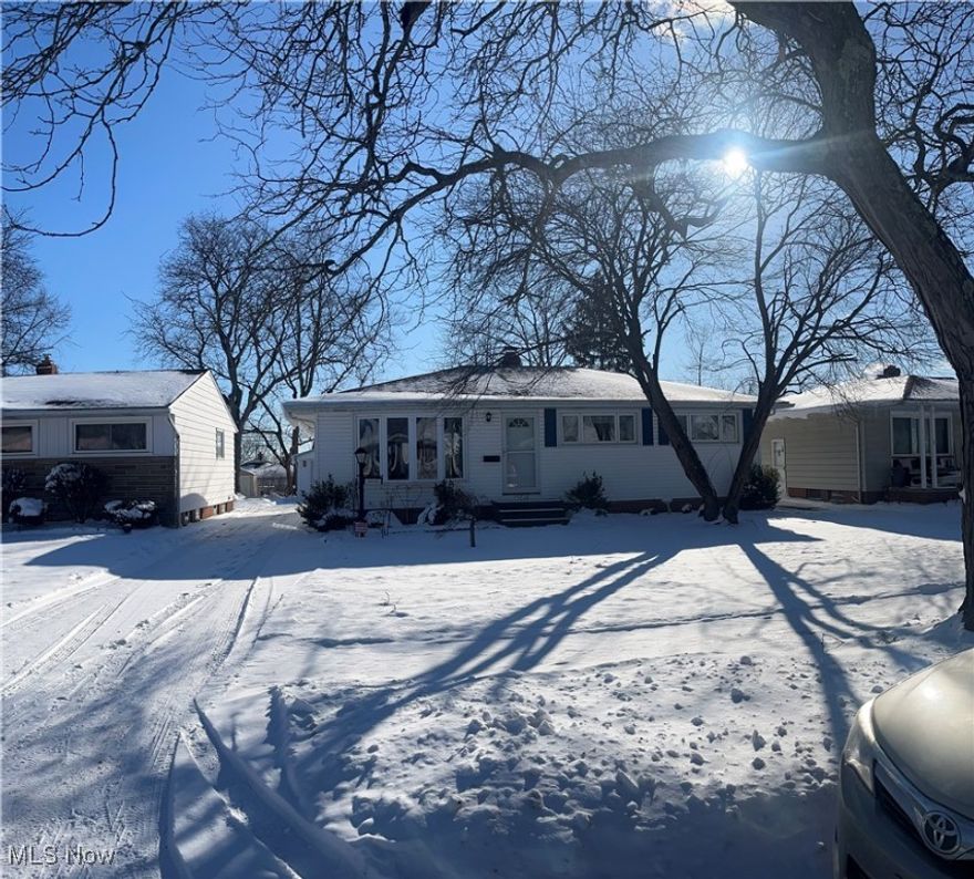 Enjoy easy one-floor living in this beautifully updated and meticulously maintained home! Featuring newer vinyl siding, windows, doors, and a sliding door leading to the deck, this property is truly move-in ready. The huge living room is filled with natural light from a stunning oversized bow window and offers all newer carpet throughout. The updated kitchen with granite counters and main-floor bath have been carefully maintained and show true pride of ownership. An oversized 2.5-car garage includes a newer garage door and opener, providing plenty of space for vehicles, storage, or hobbies. Situated on an extra-deep lot, this home offers room to relax, entertain, and enjoy the outdoors. A must-see! Second bathroom is in the waterproofed basement with shower stall in laundry room.