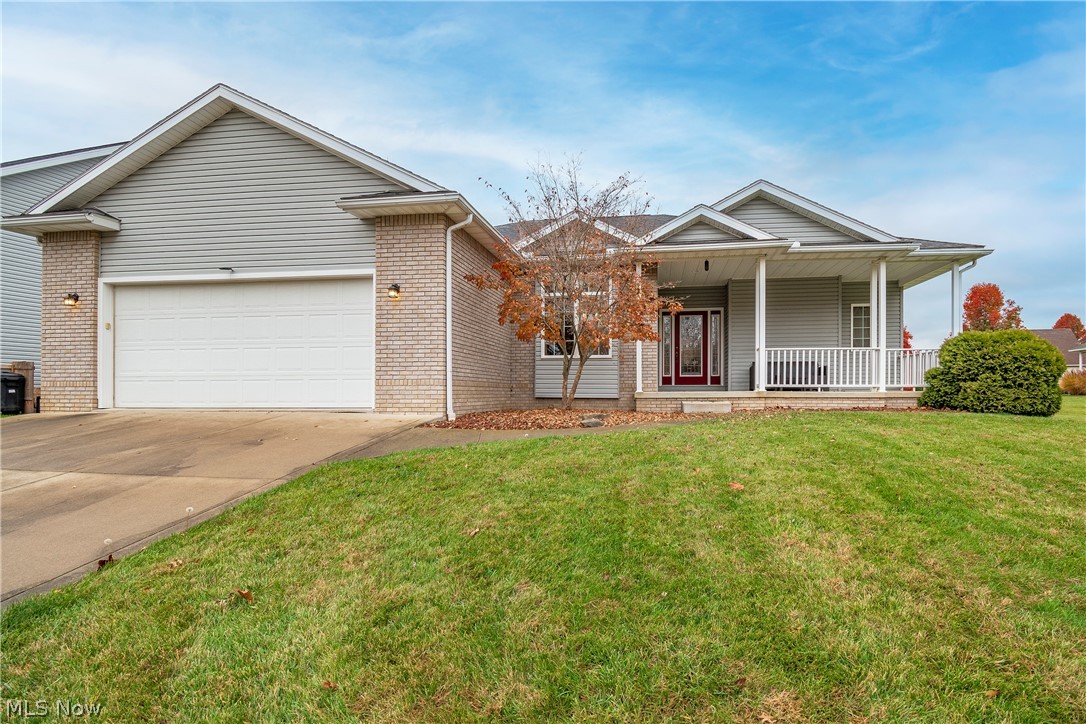 Welcome home to 225 18th Street! Sitting on nearly a half acre lot, this beautiful brick and vinyl ranch boasts 3 bedrooms, 2 bathrooms, and over 1800 sq ft. The main level offers an open floor plan, oversized windows, a gas log fireplace, and first floor laundry. There is a formal dining room upon entry as well as an eat-in kitchen with a bay window overlooking your patio and extensive backyard. The kitchen comes complete with stainless steel appliances, custom precision cabinets, and a Dutch pantry. The owner's suite features an oversized walk-in closet, double sink vanity, jetted tub, shower, and skylight! Huge basement with drywall, ready to be finished. AC, dishwasher, microwave, 2022. Sump pump 2021. HWT 2020. Conveniently located minutes from downtown shops and restaurants. Don't miss your opportunity to own this home. Schedule your private viewing today!